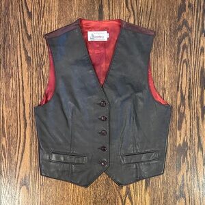 Vintage 90s Leather Vest